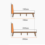 アッシュ材とパインの組み合わせ!ラグジュアリーな多層板ダウンベッド - 快適なシリコンフィルとコーデュロイ仕上げ fjjj-1660