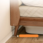 アッシュ材とパインの組み合わせ!ラグジュアリーな多層板ダウンベッド - 快適なシリコンフィルとコーデュロイ仕上げ fjjj-1660