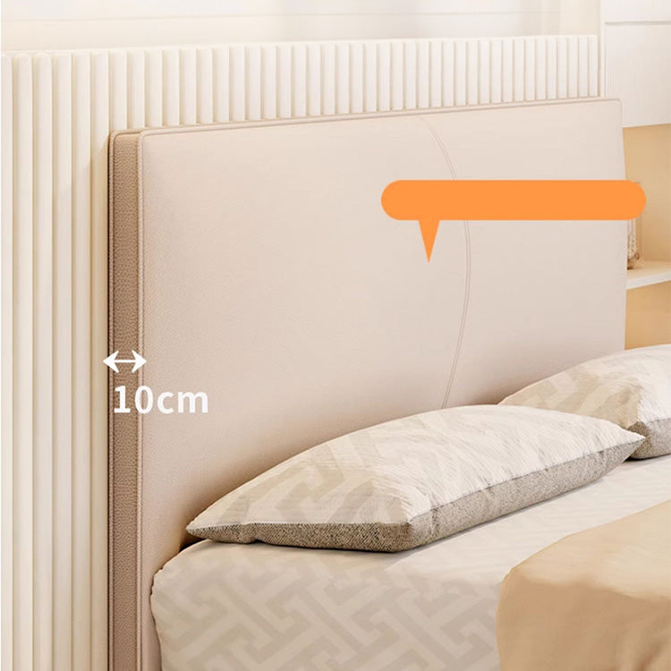 【極上の寛ぎ】アッシュ?パイン材使用 高級本革&合成皮革ベッド fjjj-1662