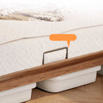 【極上の寛ぎ】アッシュ?パイン材使用 高級本革&合成皮革ベッド fjjj-1662