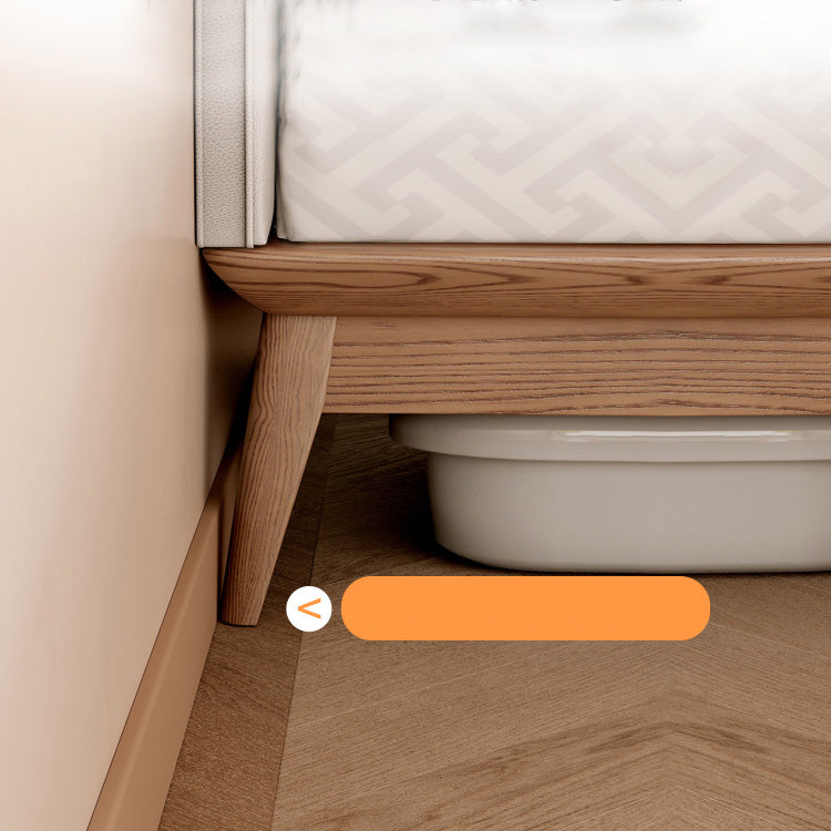 【極上の寛ぎ】アッシュ?パイン材使用 高級本革&合成皮革ベッド fjjj-1662