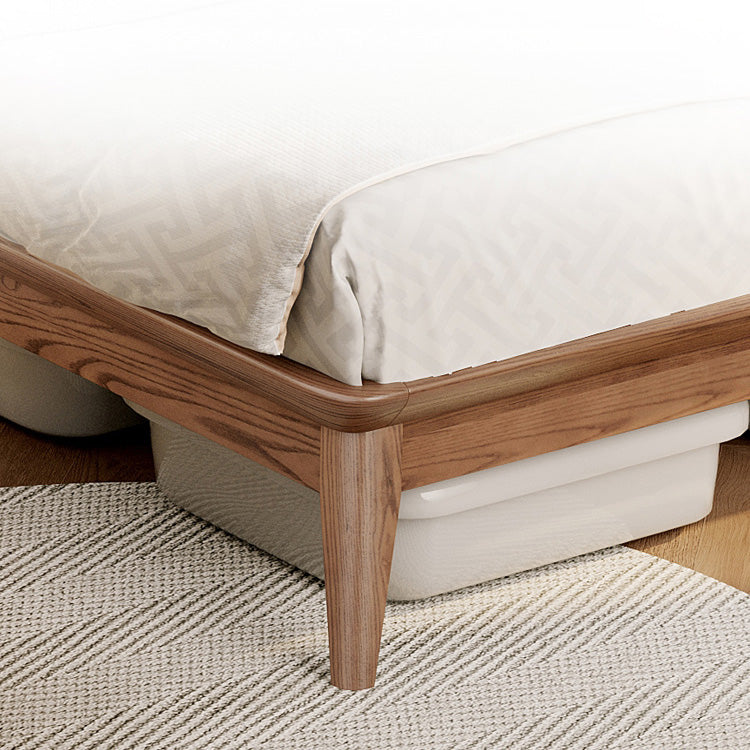 【極上の寛ぎ】アッシュ?パイン材使用 高級本革&合成皮革ベッド fjjj-1662