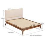 【極上の寛ぎ】アッシュ?パイン材使用 高級本革&合成皮革ベッド fjjj-1662