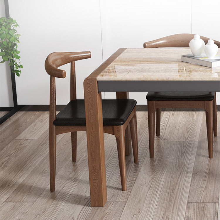 おしゃれなデザイン!モダン×木製スツール ユニークなシート fjnl-1596