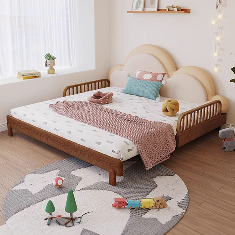 【高級ベッド】無垢材ケヤキとエアレザー使用!快適睡眠で至福のひとときを fjnl-1603