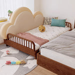 【高級ベッド】無垢材ケヤキとエアレザー使用!快適睡眠で至福のひとときを fjnl-1603