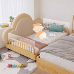 【高級ベッド】無垢材ケヤキとエアレザー使用!快適睡眠で至福のひとときを fjnl-1603