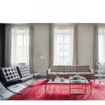 ラグジュアリーPUレザー&ステンレスソファーでモダンな空間を演出 fjnw-4532