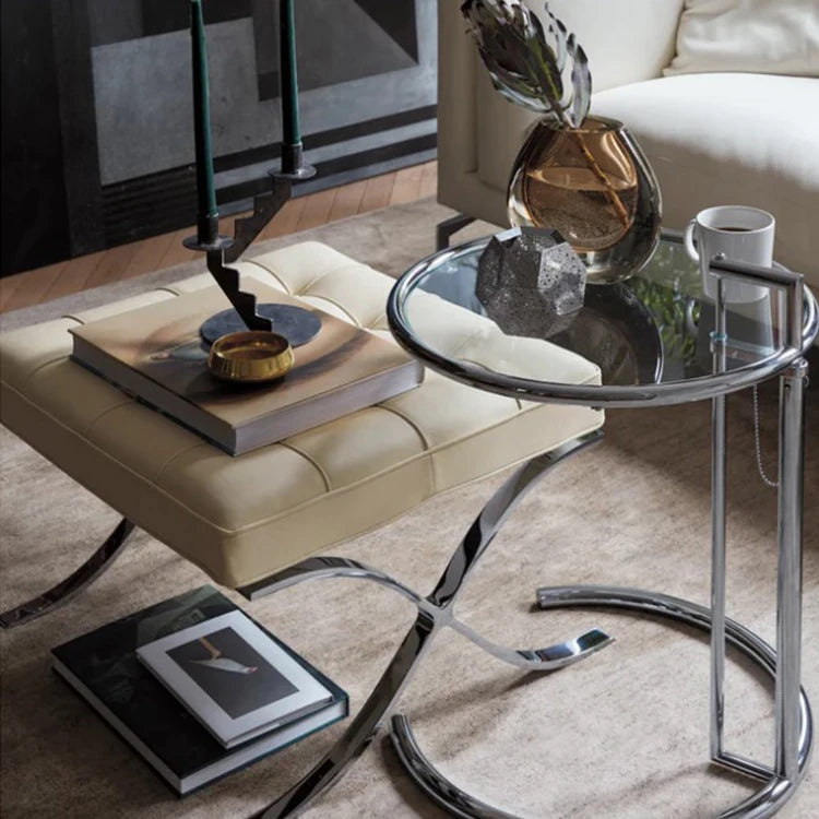 ラグジュアリーPUレザー&ステンレスソファーでモダンな空間を演出 fjnw-4532