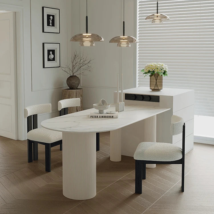 シープボアとアッシュ材のエレガントチェア|モダンなインテリアに理想的な選択肢 fjnw-4540