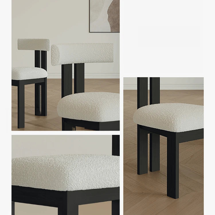 シープボアとアッシュ材のエレガントチェア|モダンなインテリアに理想的な選択肢 fjnw-4540