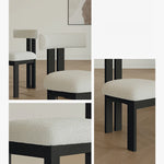 シープボアとアッシュ材のエレガントチェア|モダンなインテリアに理想的な選択肢 fjnw-4540