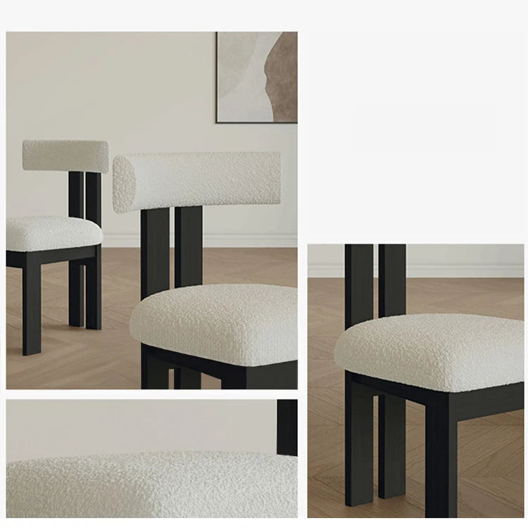 シープボアとアッシュ材のエレガントチェア|モダンなインテリアに理想的な選択肢 fjnw-4540