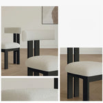 シープボアとアッシュ材のエレガントチェア|モダンなインテリアに理想的な選択肢 fjnw-4540