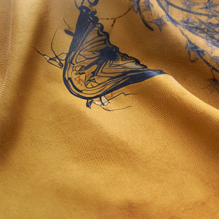 高級感漂うパイン材&銅製ナイトテーブル - 魅力的なシルク仕上げデザイン fjnw-4542