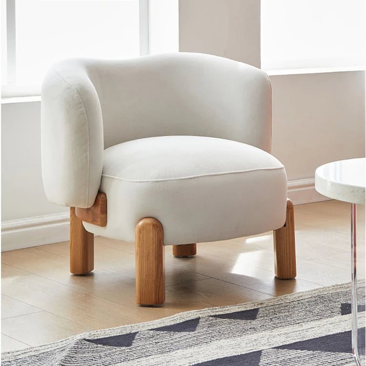 北欧風デザインのアッシュ材チェアー|快適な座り心地とスタイリッシュなインテリアに最適 fjnw-4554