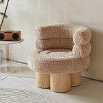 シープボア パインチェア|モダンなデザインと快適さで魅了する一品 fjnw-4555