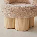 シープボア パインチェア|モダンなデザインと快適さで魅了する一品 fjnw-4555