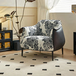 高級感あふれるPUレザー&綿麻チェア|おしゃれなデザイナーズ家具 fjnw-4559