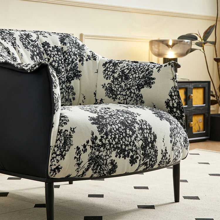 高級感あふれるPUレザー&綿麻チェア|おしゃれなデザイナーズ家具 fjnw-4559