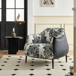 高級感あふれるPUレザー&綿麻チェア|おしゃれなデザイナーズ家具 fjnw-4559