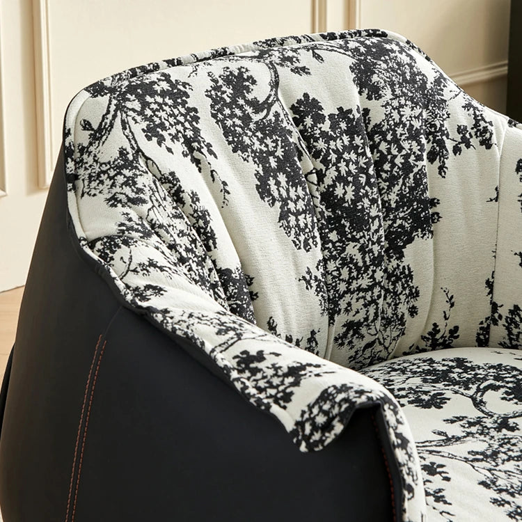 高級感あふれるPUレザー&綿麻チェア|おしゃれなデザイナーズ家具 fjnw-4559