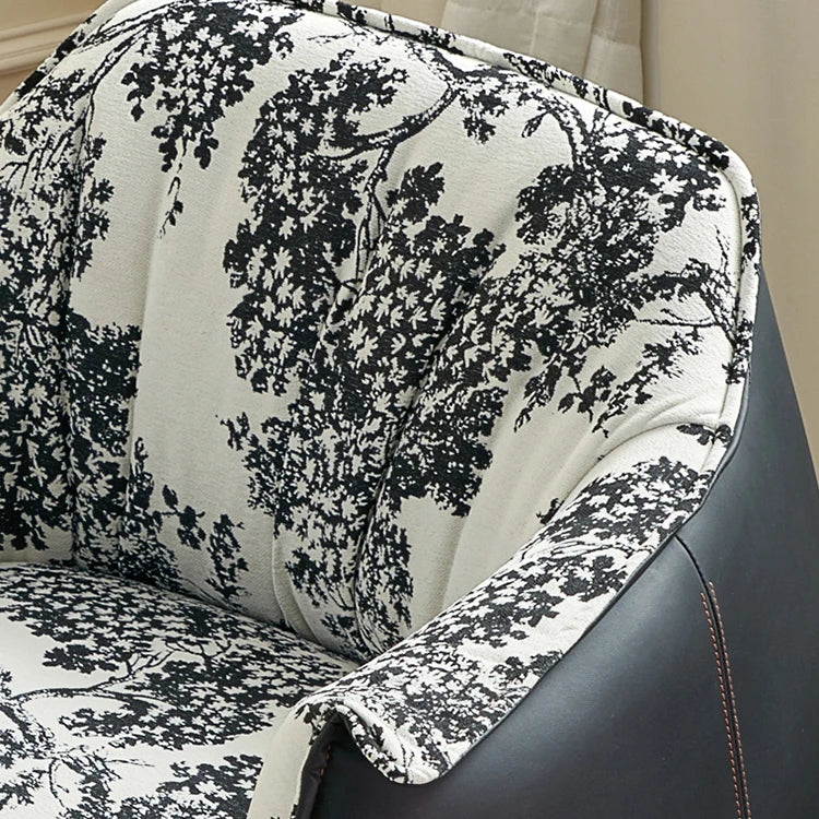 高級感あふれるPUレザー&綿麻チェア|おしゃれなデザイナーズ家具 fjnw-4559