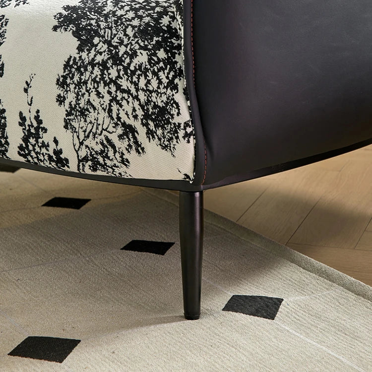 高級感あふれるPUレザー&綿麻チェア|おしゃれなデザイナーズ家具 fjnw-4559