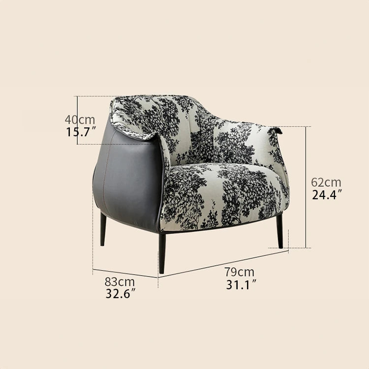 高級感あふれるPUレザー&綿麻チェア|おしゃれなデザイナーズ家具 fjnw-4559