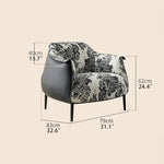 高級感あふれるPUレザー&綿麻チェア|おしゃれなデザイナーズ家具 fjnw-4559