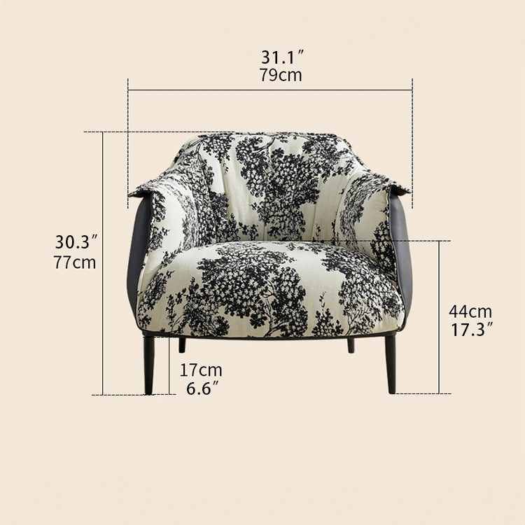 高級感あふれるPUレザー&綿麻チェア|おしゃれなデザイナーズ家具 fjnw-4559