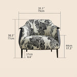 高級感あふれるPUレザー&綿麻チェア|おしゃれなデザイナーズ家具 fjnw-4559