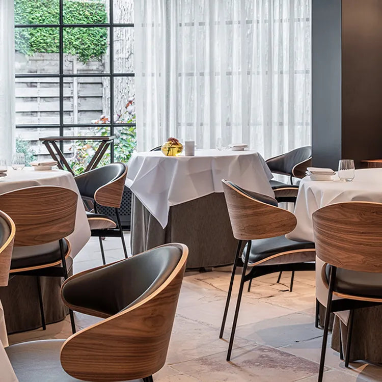 モダンデザインPUレザーチェア|スタイリッシュな多層板構造シート fjx-2645