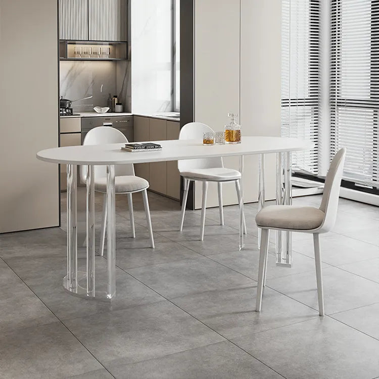 スタイリッシュなセラミックアクリル多層板テーブル|モダンなインテリアにぴったり fjx-2648