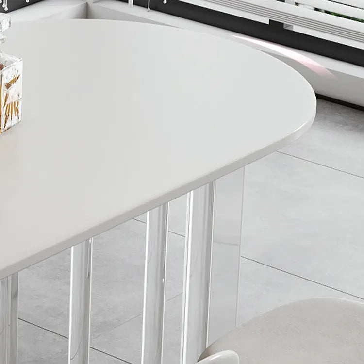 スタイリッシュなセラミックアクリル多層板テーブル|モダンなインテリアにぴったり fjx-2648