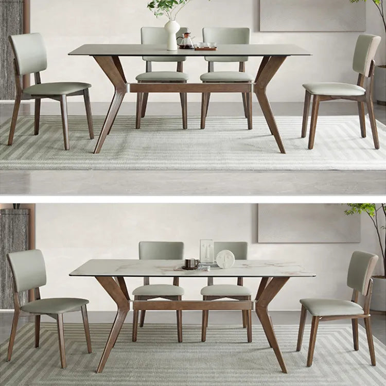 PUレザーと無垢材の北欧風チェア - スタイリッシュなダイニングに最適! fjx-2653