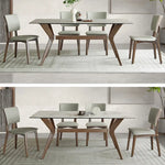 PUレザーと無垢材の北欧風チェア - スタイリッシュなダイニングに最適! fjx-2653