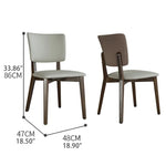 PUレザーと無垢材の北欧風チェア - スタイリッシュなダイニングに最適! fjx-2653