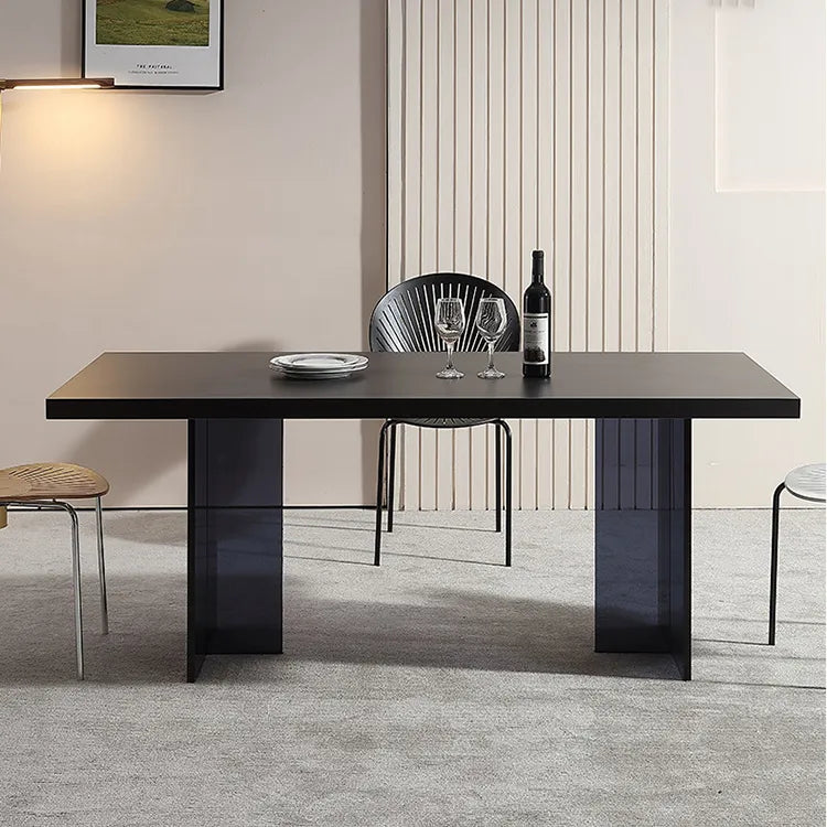 セラミック×アクリルモダンテーブル|洗練された多層板デザイン fjx-2654