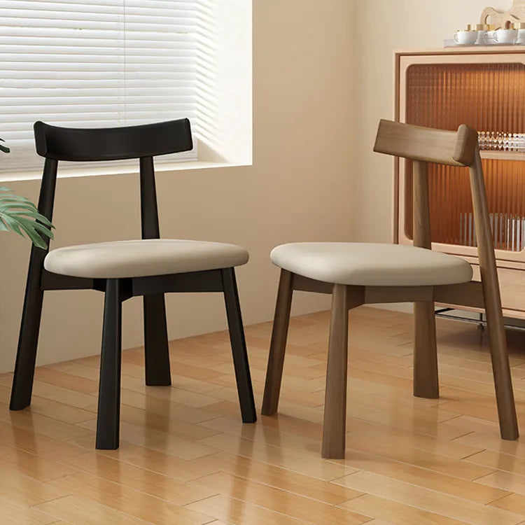 オークとPUレザーの洗練チェアセット|モダンなダイニングスタイルを演出 fjx-2659