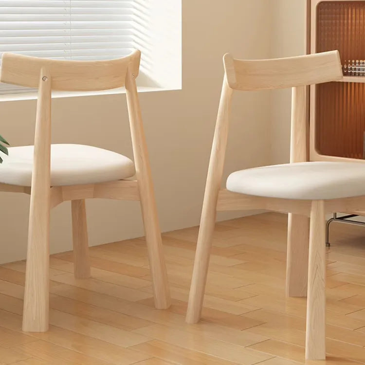 オークとPUレザーの洗練チェアセット|モダンなダイニングスタイルを演出 fjx-2659