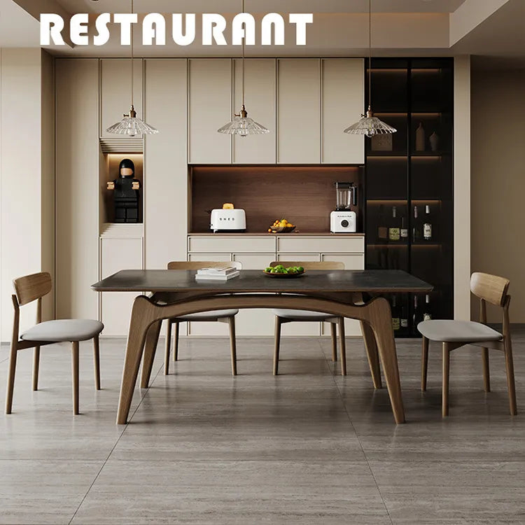 アッシュ材使用!スタイリッシュなセラミックテーブルセット fjx-2662