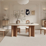 無垢材とセラミックを融合したエレガントなダイニングテーブル fjx-2664