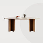 無垢材とセラミックを融合したエレガントなダイニングテーブル fjx-2664