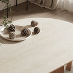 無垢材とセラミックを融合したエレガントなダイニングテーブル fjx-2664