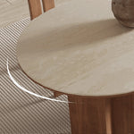 無垢材とセラミックを融合したエレガントなダイニングテーブル fjx-2664