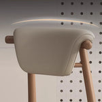 スタイリッシュなオークPUレザーチェア|モダンデザインの快適な座り心地 fjx-2666