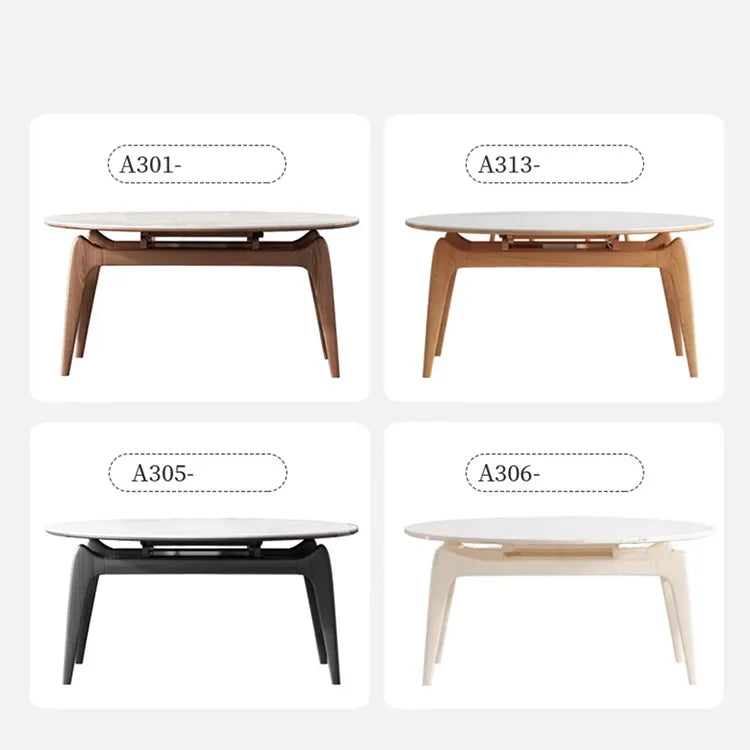 アッシュ材とオークの魅力を引き出す多層板セラミックテーブル│洗練されたデザインと高級感あふれるダイニングの主役 fjx-2667