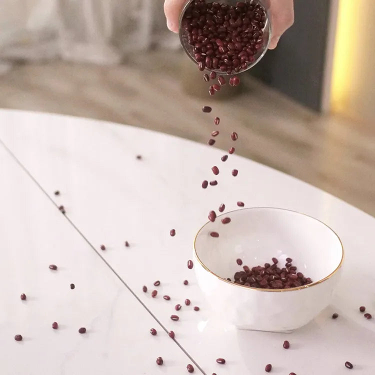 アッシュ材とオークの魅力を引き出す多層板セラミックテーブル│洗練されたデザインと高級感あふれるダイニングの主役 fjx-2667