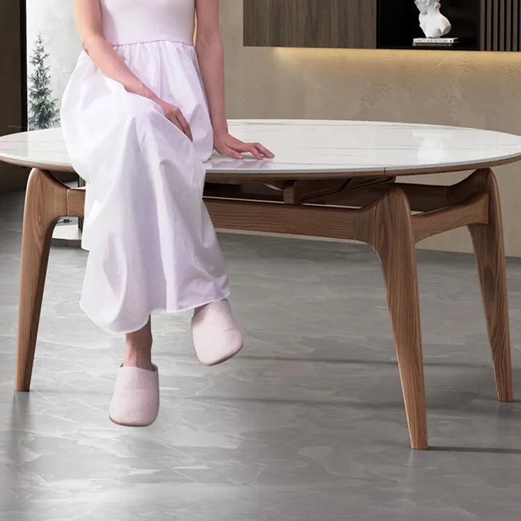 アッシュ材とオークの魅力を引き出す多層板セラミックテーブル│洗練されたデザインと高級感あふれるダイニングの主役 fjx-2667